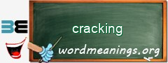 WordMeaning blackboard for cracking